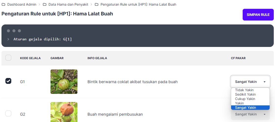 Gambar Pertanyaan ke 1 dengan Jawaban Yakin